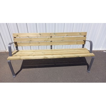 banc bois & métal