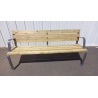 banc bois & métal