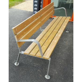 banc bois & métal