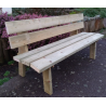 banc bois & métal