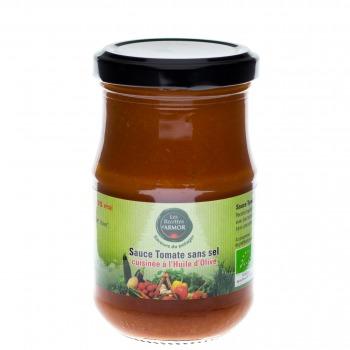 Sauce Tomate sans sel cuisinées à l'huile d'olive 200gr