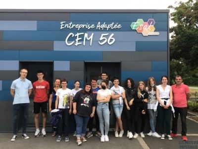 [CEM56] Les Ulis de Saint-Joseph – Questembert en visite à l’Entreprise Adaptée CEM 56 !