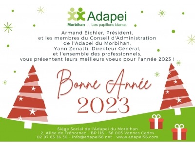 [MEILLEURS VOEUX] L’Adapei du Morbihan vous souhaite une très bonne année 2023 !