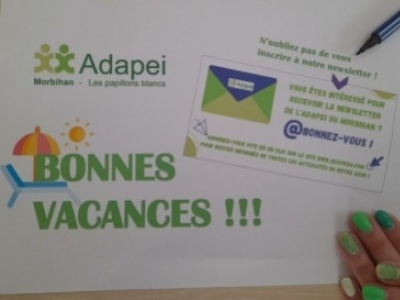 [BONNES VACANCES] … et profitez de l’été pour vous inscrire à notre newsletter associative !