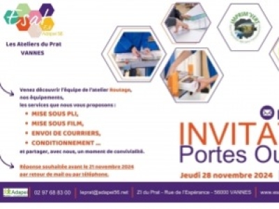 [ESAT DE VANNES] L’atelier routage a ouvert ses portes le 28 novembre !